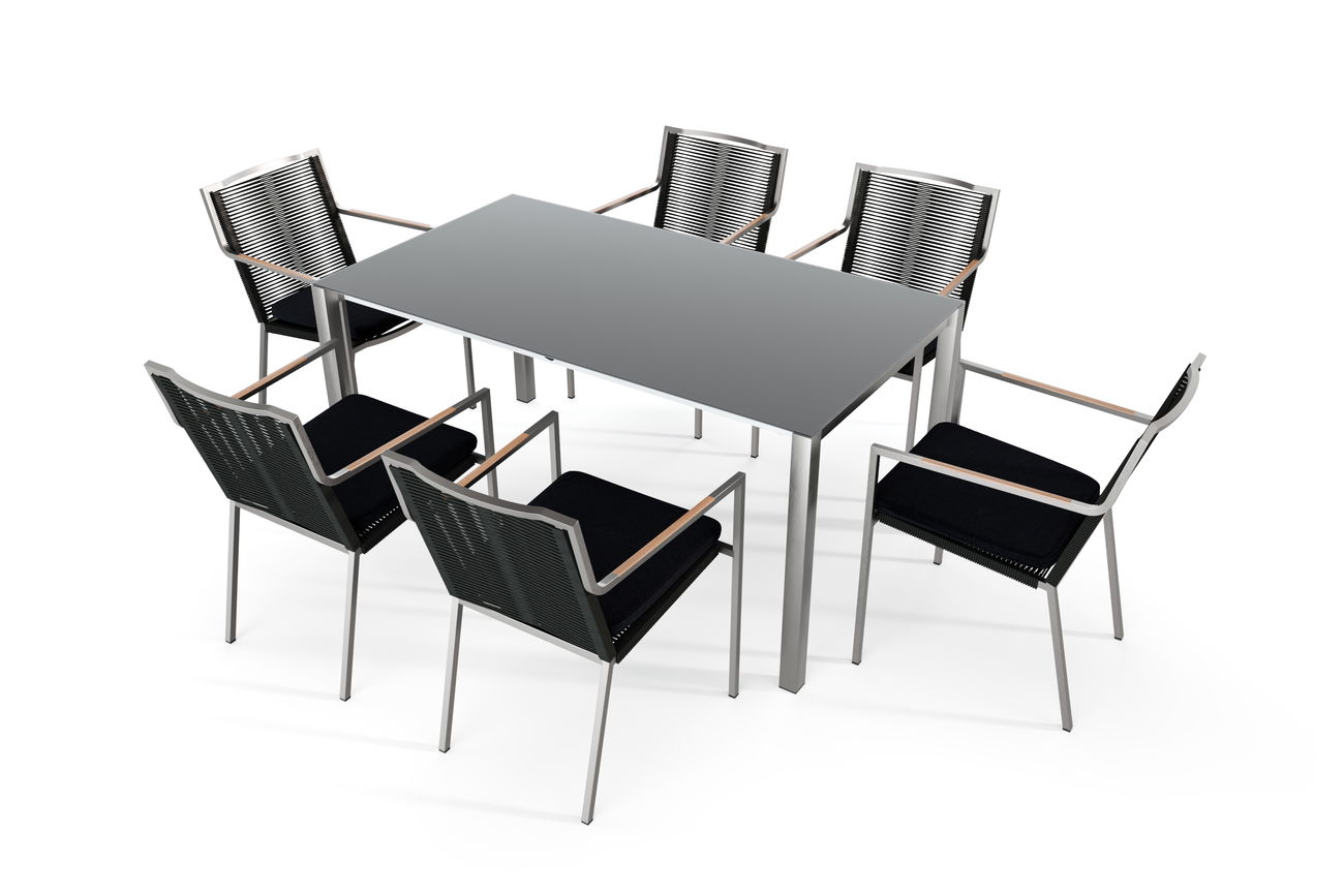 Bilbao Dining 6 (schwarz) main product photo