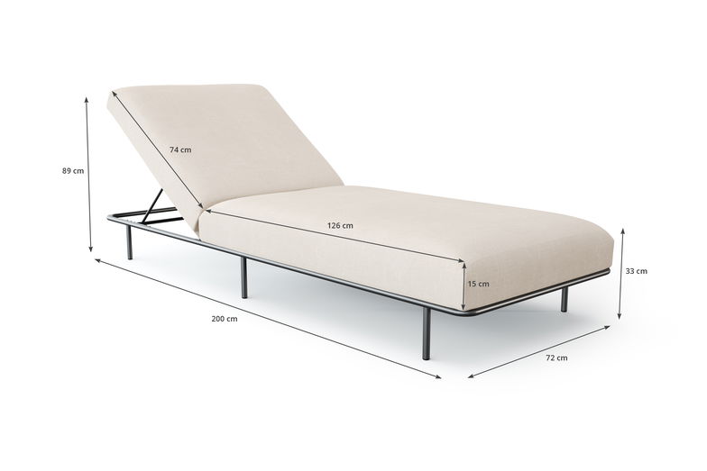 Pagoda Sun Lounger Compact