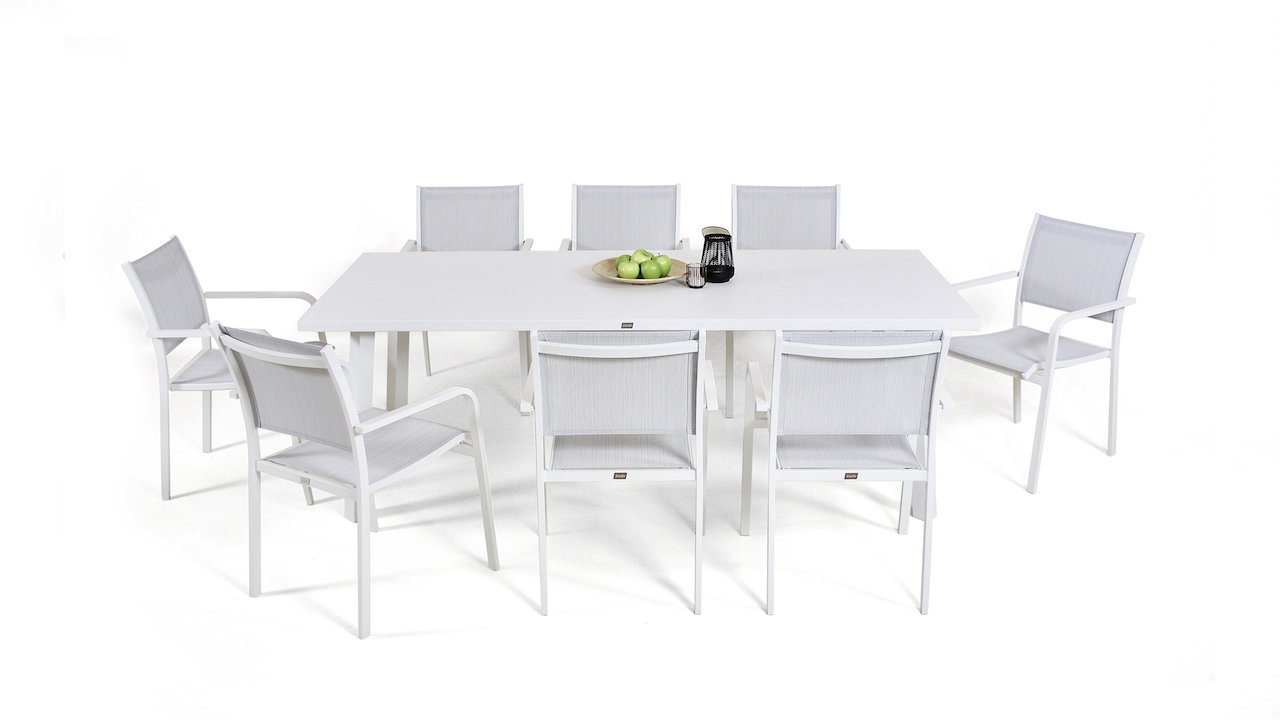 Brasilia Dining 8 (weiß)