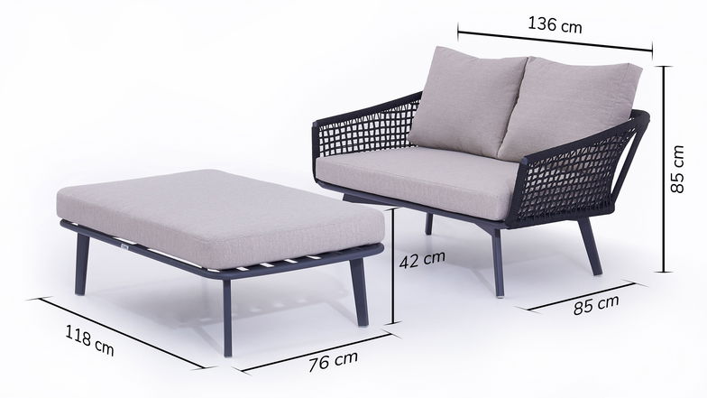 Castor Lounge Mini (grau)