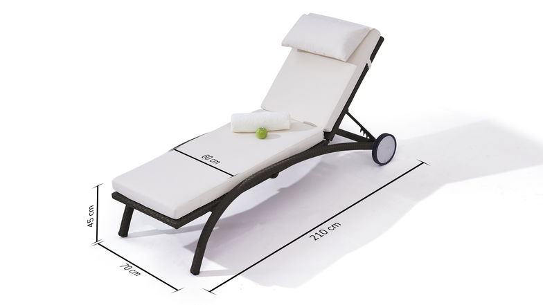 Basu Sun Lounger Set Compact (anthrazit)