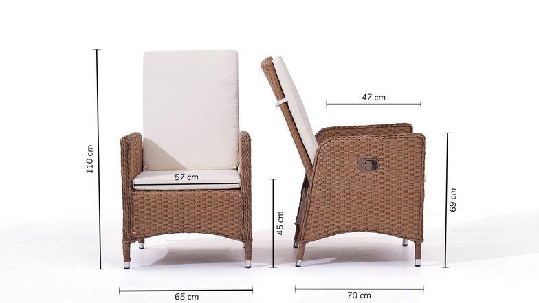 Stuhl Doona, 2 Stück (beige)