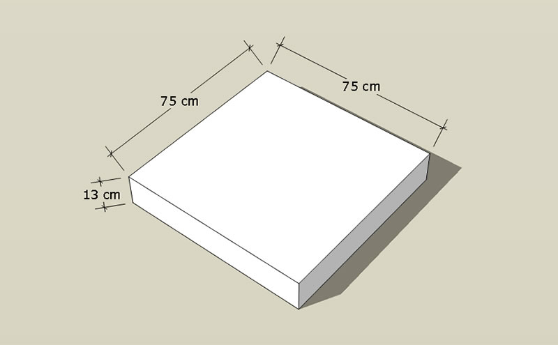 Sitzauflage Hocker Bodiner