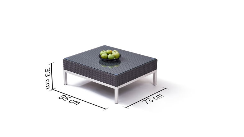 Edelstahl Silva Tisch 85 cm